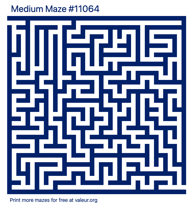 Free Printable Medium Maze number 11064