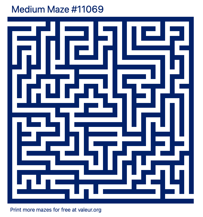 Free Printable Medium Maze number 11069
