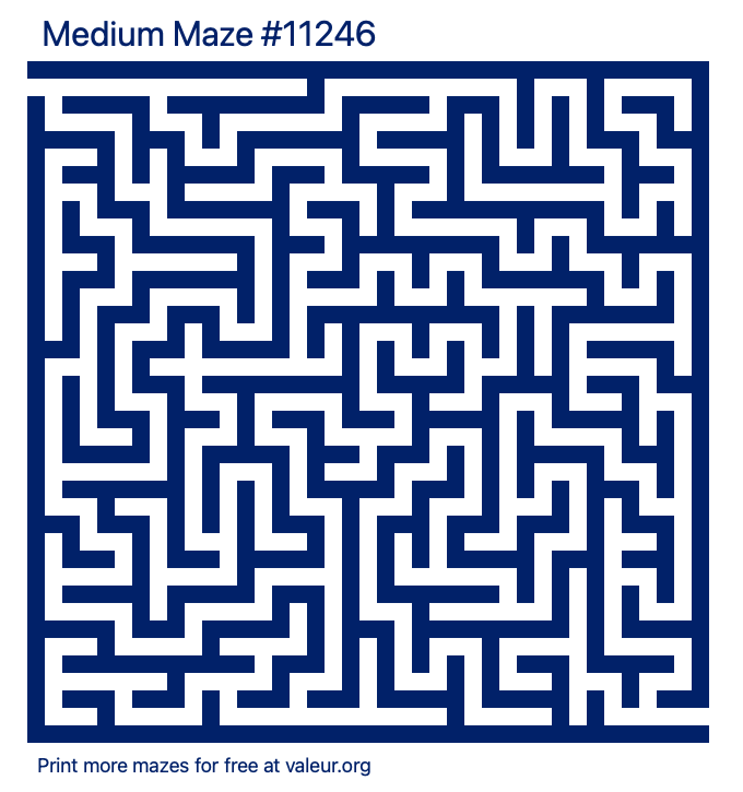 Free Printable Medium Maze number 11246