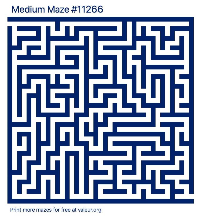 Free Printable Medium Maze number 11266