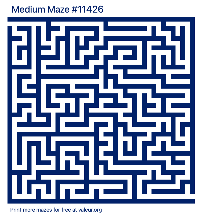 Free Printable Medium Maze number 11426