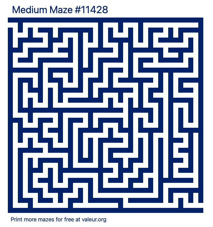 Free Printable Medium Maze number 11428