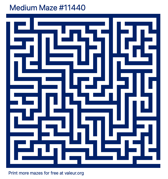 Free Printable Medium Maze number 11440