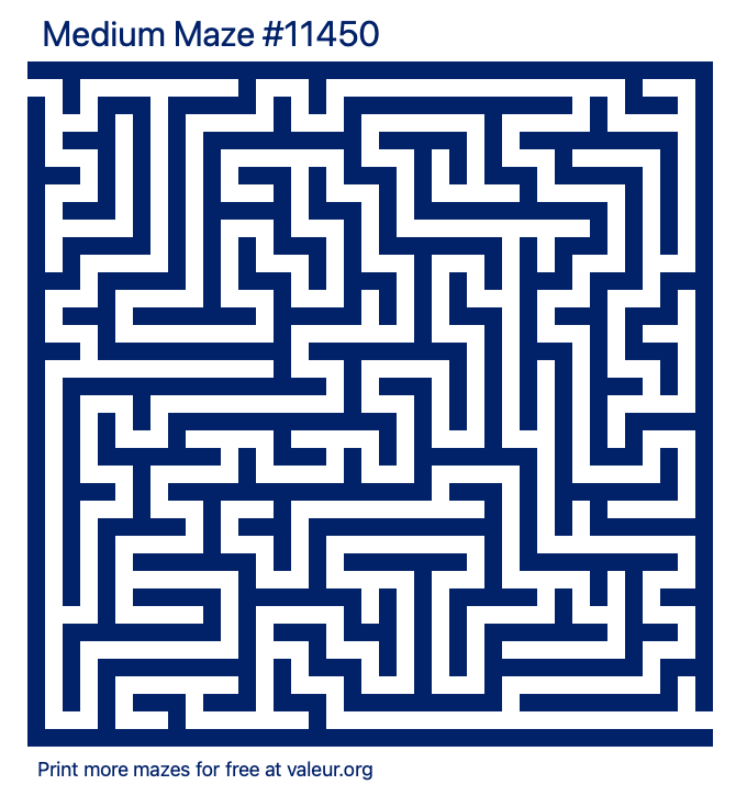 Free Printable Medium Maze number 11450