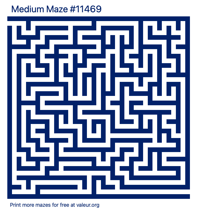 Free Printable Medium Maze number 11469
