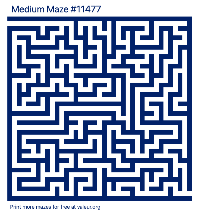Free Printable Medium Maze number 11477