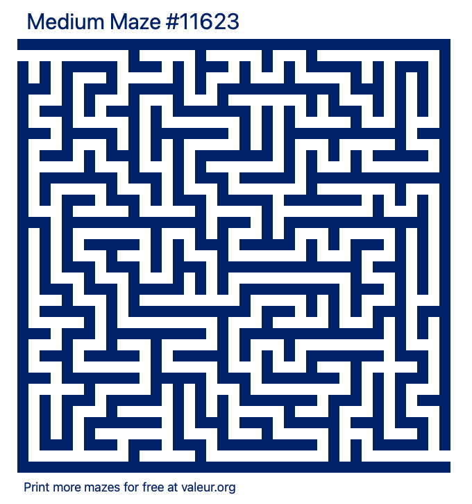 Free Printable Medium Maze number 11623