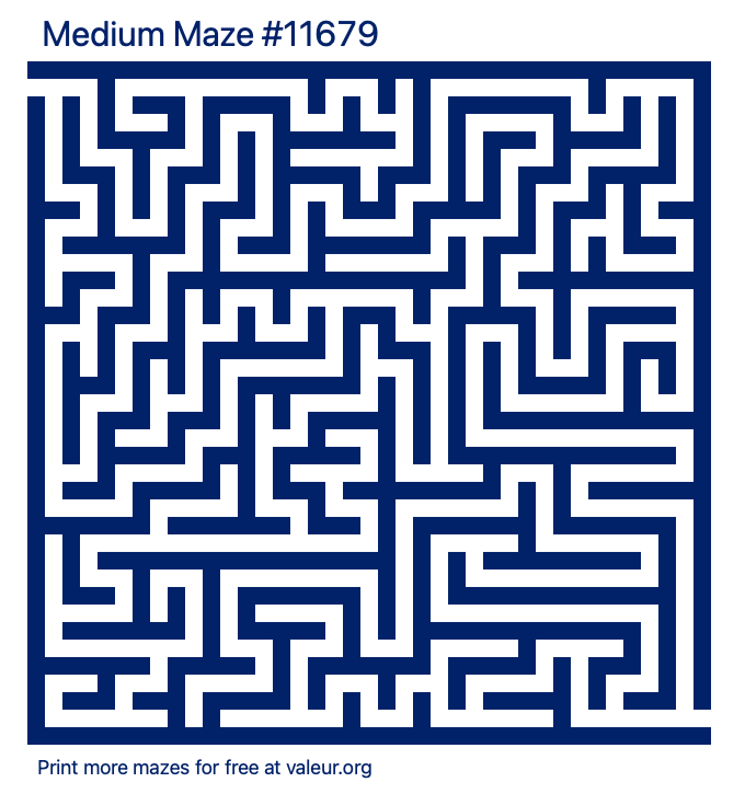 Free Printable Medium Maze number 11679