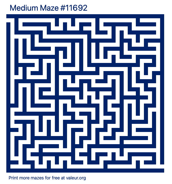 Free Printable Medium Maze number 11692