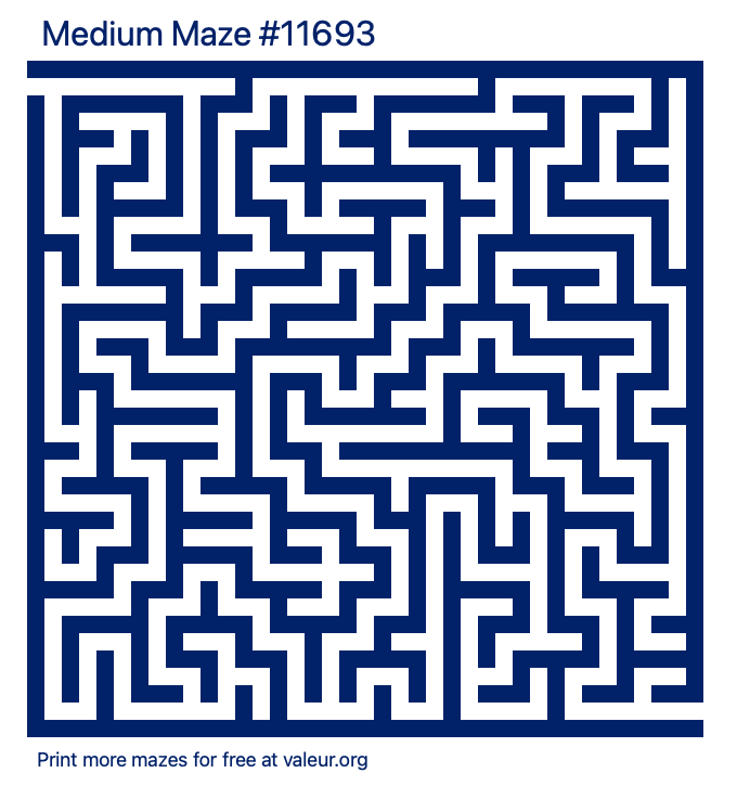 Free Printable Medium Maze number 11693