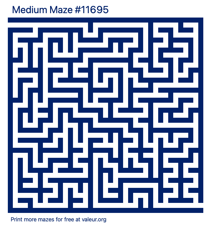 Free Printable Medium Maze number 11695