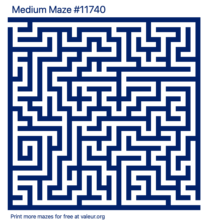 Free Printable Medium Maze number 11740