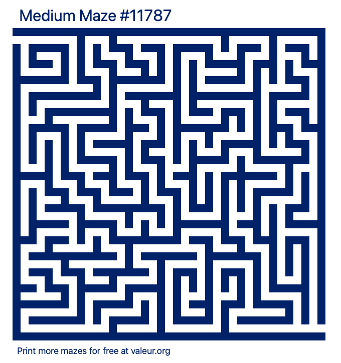 Free Printable Medium Maze number 11787