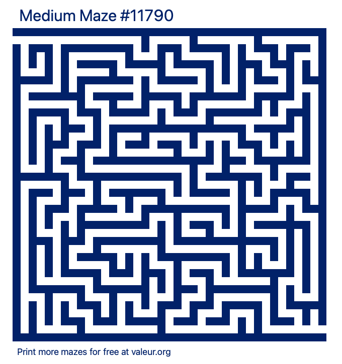 Free Printable Medium Maze number 11790