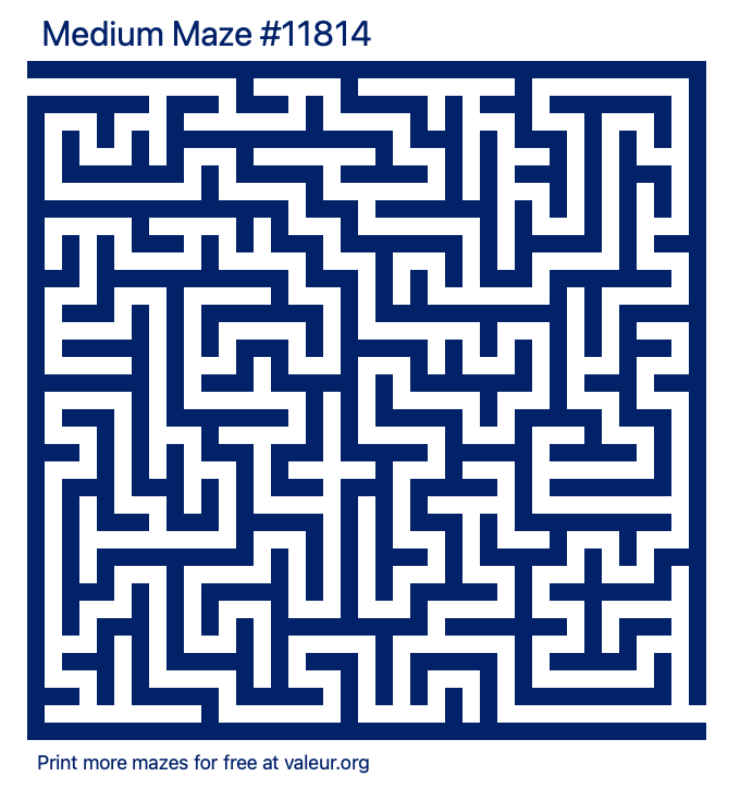 Free Printable Medium Maze number 11814