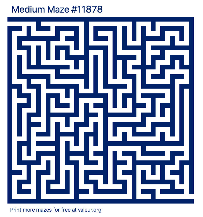 Free Printable Medium Maze number 11878