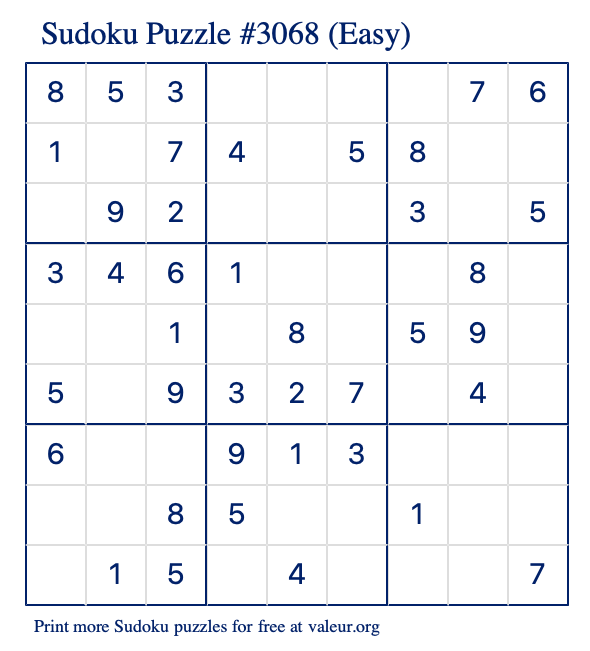 Sudoku 8x8 - Fácil 