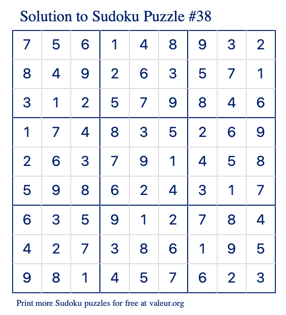 Sudoku Para Imprimir 38