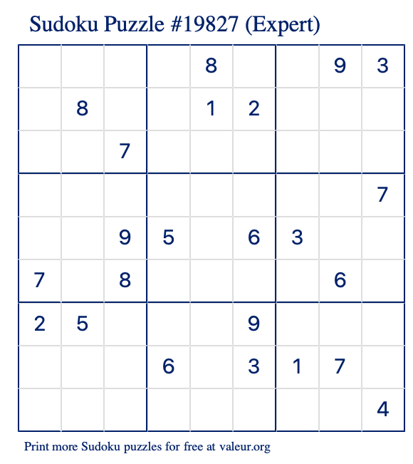online sudoku puzzles printable