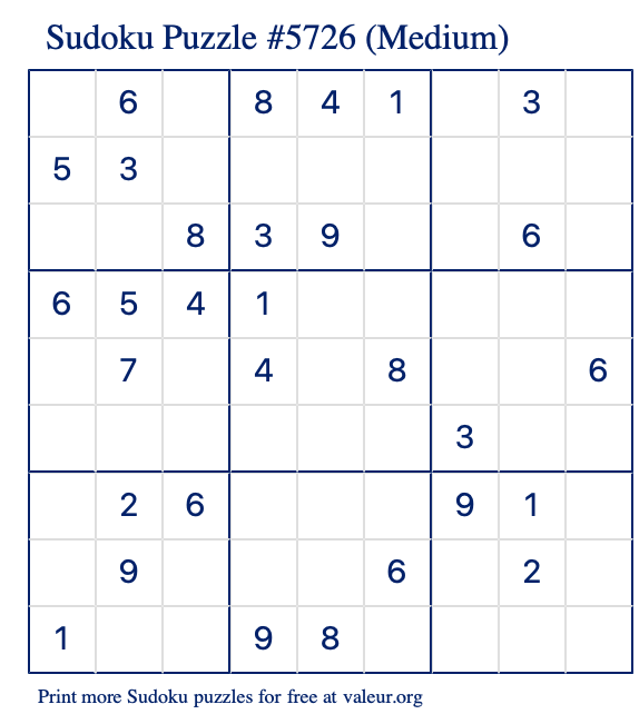 Sudoku #571 and #572 (Medium) - Free Printable Puzzles