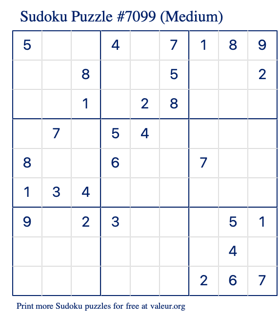 Sudoku - Medium Level : r/sudoku